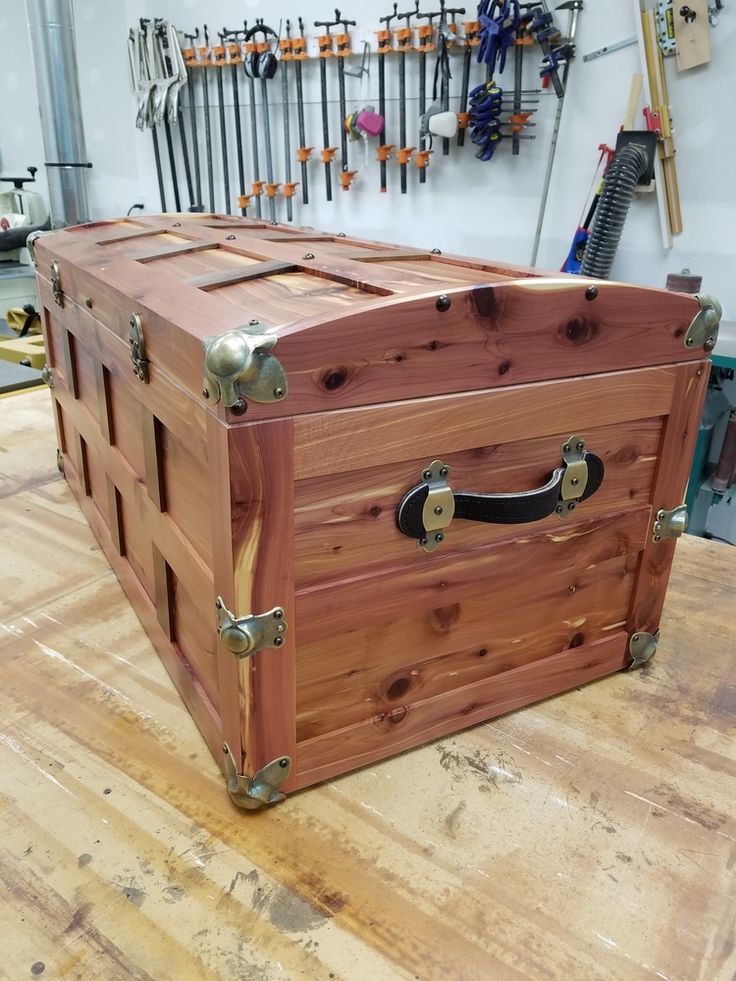 wood storage chests and trunks
